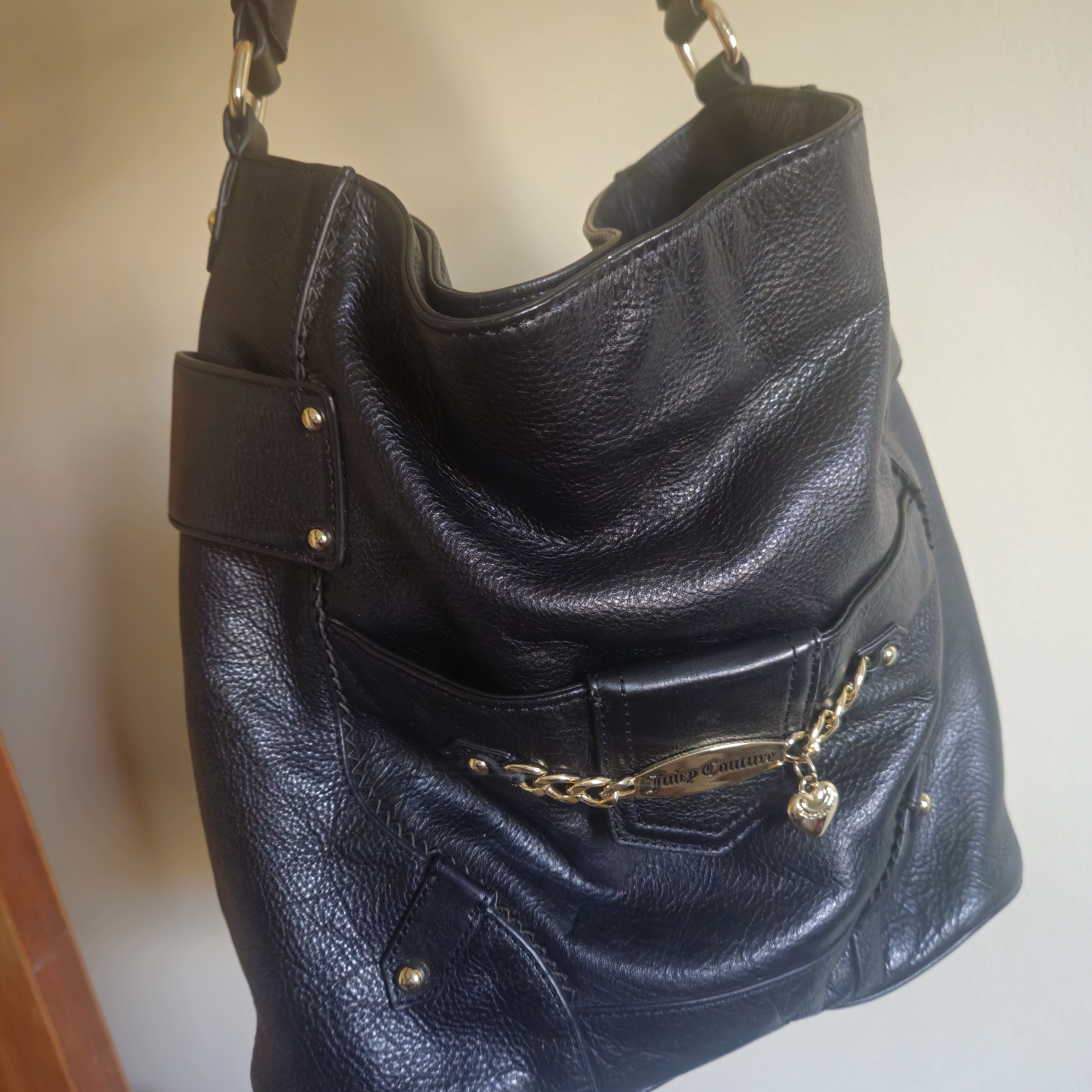 **Bundle** Juicy Couture Black Leather Purse & Vintage Wallet